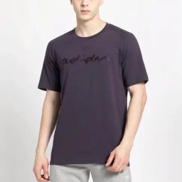 Adidas Originals Purple Cotton Regular Fit Printed T-Shirt-image-106