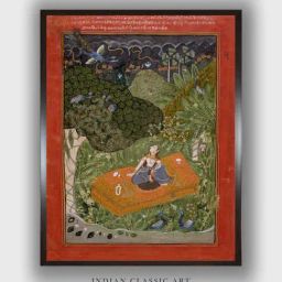 Indian Classic Art Multicolor Canvas Abstract Wall Art-45