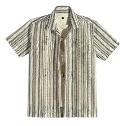 Cavio Boys Brown Cotton Printed Shirt-image-94