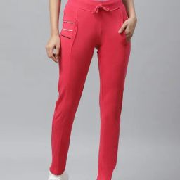 Cayman Pink Mid Rise Track Pants-image-96