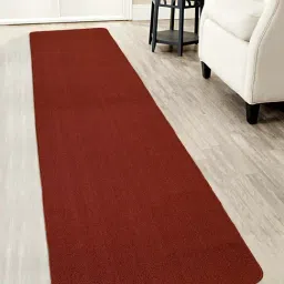 Saral Home Maroon Polypropylene Anti-Slip Runner - Set of 1-27