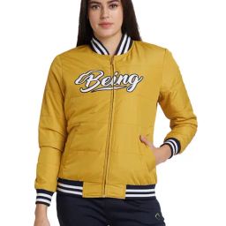 Being Human Yellow Printed Bomber Jacket-picture-12