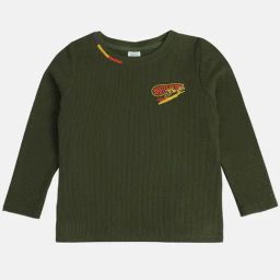 Miniklub Boys Dark Green Regular Fit T-Shirt-picture-27
