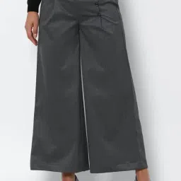 Solly by Allen Solly Grey Regular Fit Pleated Pants-23