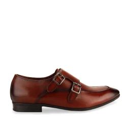 Imperio by Regal Men's Tan Monk Shoes-image-84