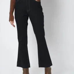 Vero Moda Dark Blue Flared Fit Jeans-picture-19