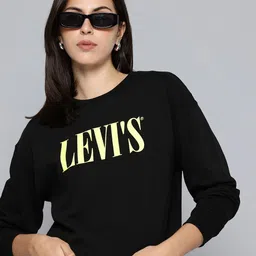 Levis Brand Logo Printed Pure Cotton Sweatshirt-picture-38
