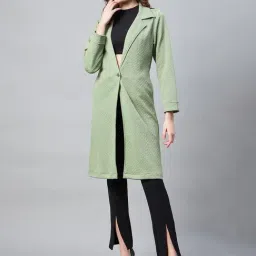 StyleStone Olive Self Design Overcoat-picture-10