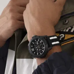 GUESS STRIKER Men Round Black Dial Analog Watch - GW0428G1-98