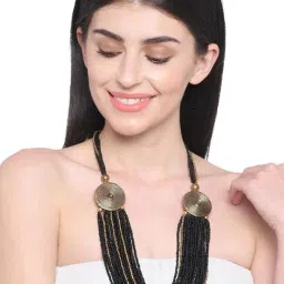 Imli Street Black & Golden Necklace-image-53