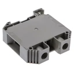 RS PRO Feed Through Terminal Block Beige Single-Level Screw Termination, 8724694-9