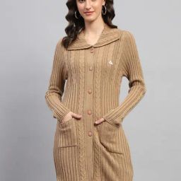 Monte Carlo Brown Self Design Cardigan-picture-38
