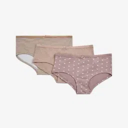Wunderlove by Westside Light Taupe Cotton-Blend Briefs - Pack of 3-picture-18
