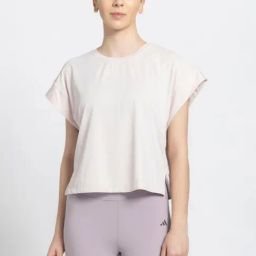 adidas Pink Striped Sports T-Shirt-image-16