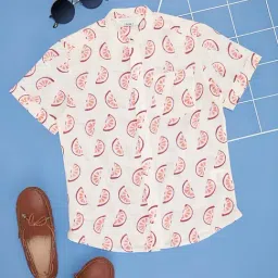 Indus Route by Pantaloons Boys Pink Print Shirt-image-39