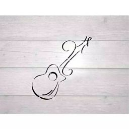 Kayra Decor Guitar 16x24 Inch Wall Design Stencil Painting KHSNT203-image-92