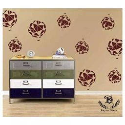 Kayra Decor Crystal 16x24 Inch Wall Design Stencil Painting KHSNT008-image-63