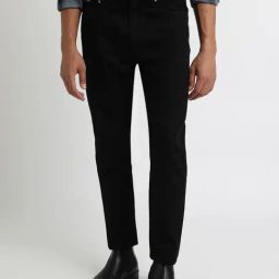 Calvin Klein Jeans Black Cotton Regular Fit Jeans-picture-2