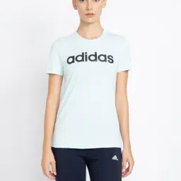 adidas Mint Green Cotton Printed T-Shirt-picture-2
