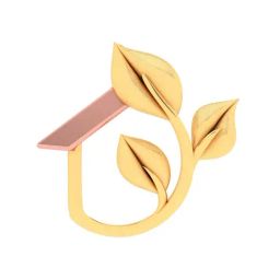P.C. Chandra Jewellers 14k Yellow Gold Home A Leaf Shape Pendant-image-63