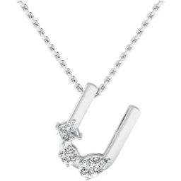 SHINE ETERNAL Lab Grown Diamond 14k (585) White Gold Pendant for Women-picture-3