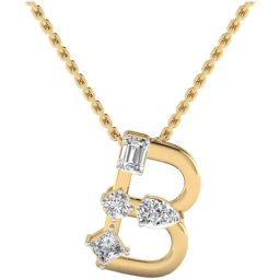 SHINE ETERNAL Lab Grown Diamond 14k (585) Yellow Gold Pendant for Women-picture-0