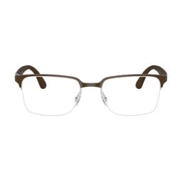 Ray-Ban Core Brown Rectangular Unisex Eye Frame image 2