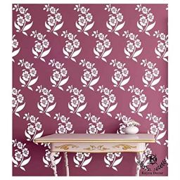 Kayra Decor Floral 16x24 Inch Wall Design Stencil Painting KHS275-image-68