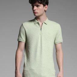 Jack & Jones Green Cotton SlimT-Shirt-image-9