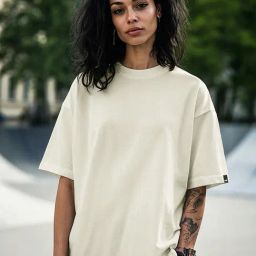 Bewakoof Off White Oversized Solid T-Shirt-picture-47