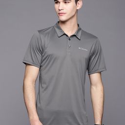 Columbia Men Grey Polo Collar Slim Fit Outdoor Omni-Wick Hiking T-shirt-image-32