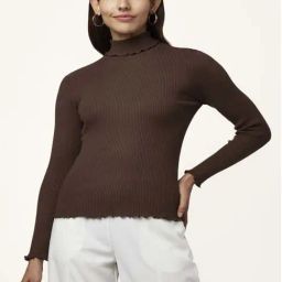 Honey by Pantaloons Brown Slim Fit Sweater-image-86