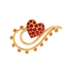 P.C. Chandra Jewellers 22k Yellow Gold Enchanting Heart Themed Pendant-image-32