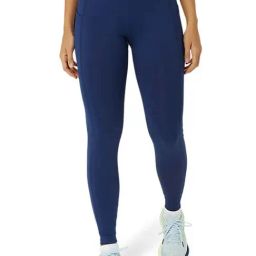 Asics Blue Mid Rise Sports Tights-image-54