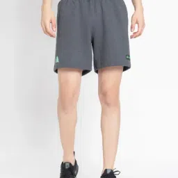 Adidas Grey Cotton Loose Fit Sports Shorts-picture-48
