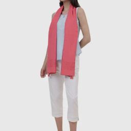 Fabindia Coral Cotton Embroidered Stole-picture-36
