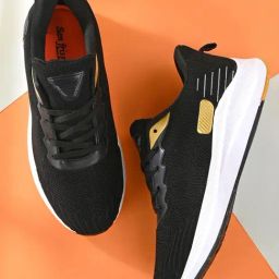 San Frissco Men's Black Running Shoes-image-34