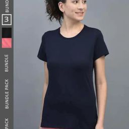 Dollar Pink & Black Cotton Sports T-Shirt - Pack Of 3-image-109