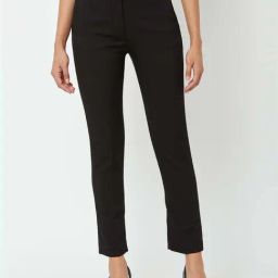 SALT Attire Black Plain Trousers-image-55
