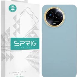 Sprig Liquid Silicone Back Cover for realme 11x 5G (Green)-picture-26