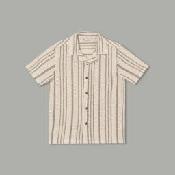 Fame Forever by Lifestyle Kids Off White Striped Regular Fit Shirt-picture-7
