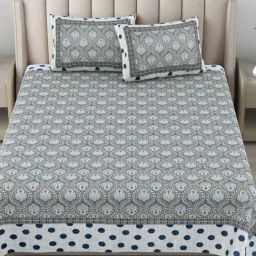 JaipurFabric Multicolor Cotton 180 TC Wildlife Printed Bedsheet with 2 Pillow Covers-image-87
