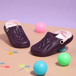 Truffle Collection Boys Purple & Pink Clogs-image-62