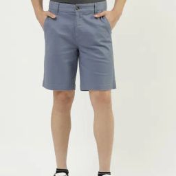 United Colors Of Benetton Blue Slim Fit Shorts-image-57
