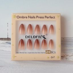 RANORE 24- Pcs Ombre Effect Reusable Press On Nails-picture-16