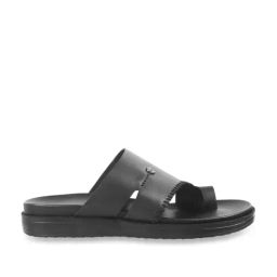 Metro Men's Black Toe Ring Sandals-image-74