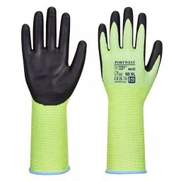 Portwest Glass Fibre and Elastane Cut Resistant Gloves Black and Green Color, S Size, A632E8RS (Pack of 1 Pair)-image-40