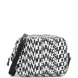 Tommy Hilfiger Black & White Printed Medium Camera Bag-15