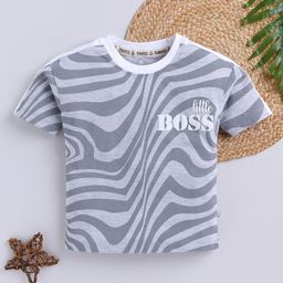 YK X Tinyo Boys Printed Pure Cotton T-shirt-picture-5
