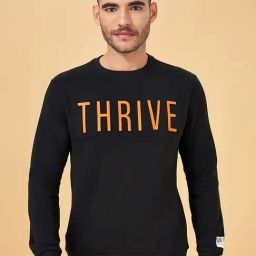 People by Pantaloons Black Regular Fit Printed Sweatshirt-picture-25